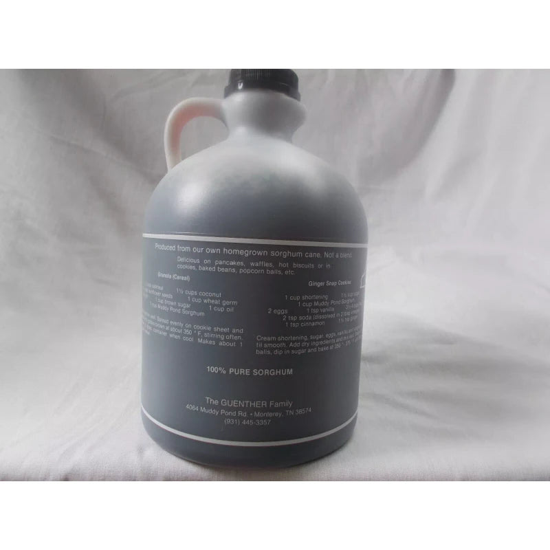 Muddy Pond Sorghum Syrup or Molasses Half Gallon