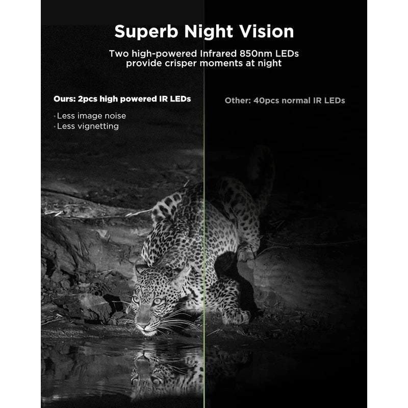 CEYOMUR 4K 30fps Solar Trail Camera, 46MP WiFi Trail Camera with Night Vision 0.1s Trigger Motion Activated, Game Camera with 120° Detection IP66 Waterproof for Wildlife Scouting with 32GB SD Card