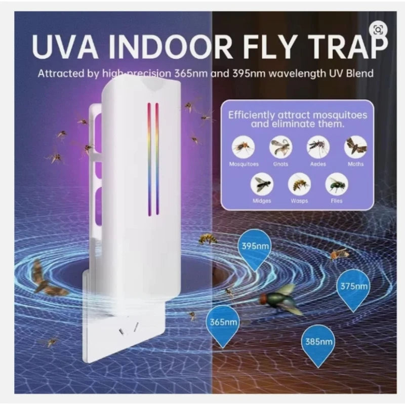 DynaTrap Black Indoor Insect Bug Trap plug in Mosquito Bug with 5 sticky Glue Board