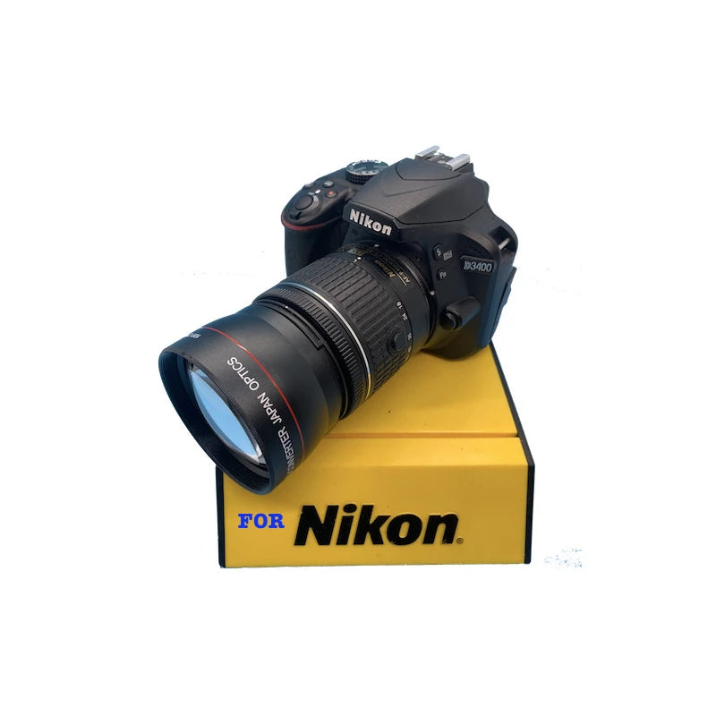 FITS ALL NIKON DSLR CAMERAS, FOR NIKON 18-55MM LENS, For Nikon SPORTS ACTION Wide Angle + Macro Lens for Nikon D40 D50 D60 D70 D90 D5100 D3100
