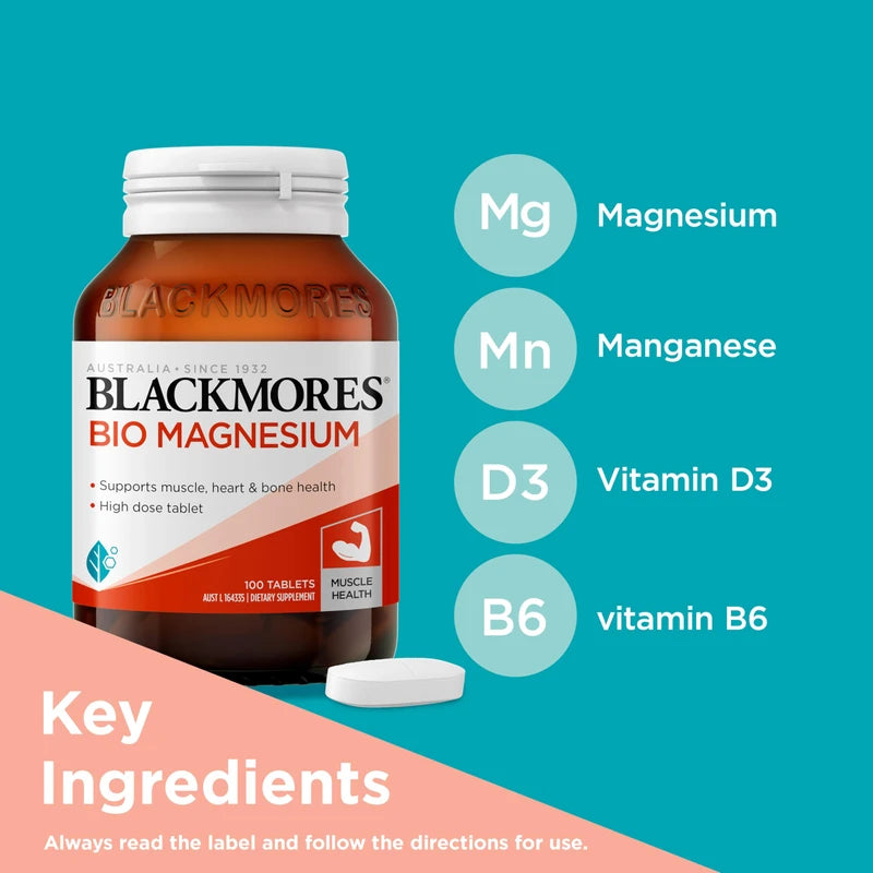 Blackmores Bio Magnesium (100 Tablets)