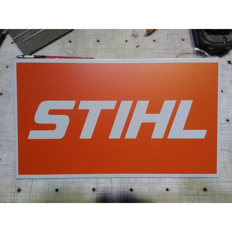 STIHL chainsaw Plaque, garage AlumaBond sign shop decoration