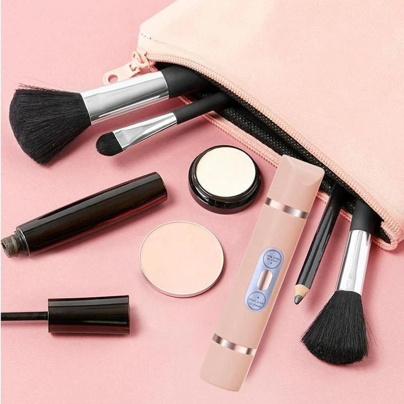 2 in 1 Rechargeable Electric Hair Shaver, 1 Count Double Cutter Head Design Hair Remover, Wet & Dry Use Body Hair Trimmer for Home & Travel - Color: Pink, Specification: 1 count