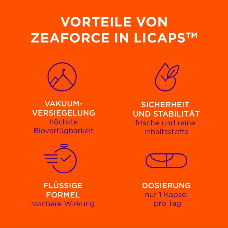 ZeaForce Perfect vision with just 1 capsule/day. Concentrated composition. Versatile effect. Liquid formula for faster effect. Laboratory tested (pack of 1)