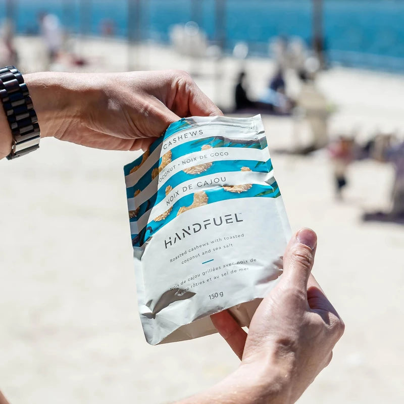 Handfuel Coconut Cashews, Hand Roasted Snack, 150 Grams