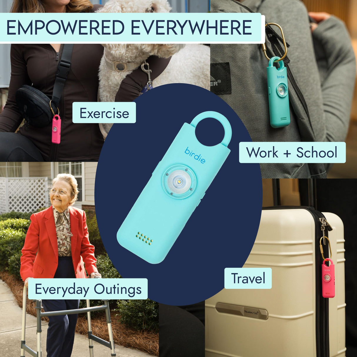 She’s Birdie 3.0 New Version – The Original Personal Safety Alarm for Women by Women–Loud Siren, Flash Light and Rechargeable Battery in a Variety of Colors (Lemon Yellow)
