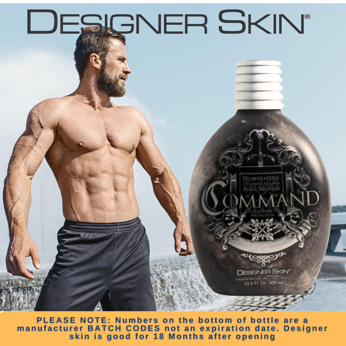 Designer Skin Command Tanning Lotion 13.5oz Bottle
