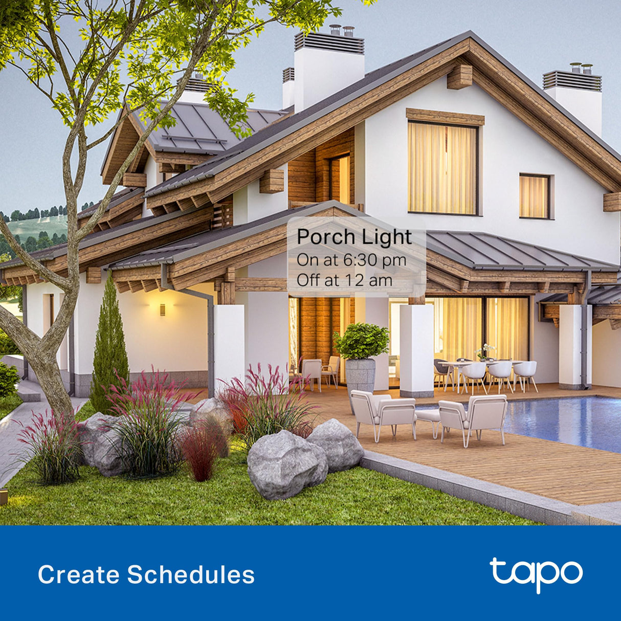Tapo Outdoor Smart Dimmer Plug for Outdoor Lights, Matter, Energy Monitoring, App Control, IP65 Weather Resistant, Works with Siri, Alexa, Google, ETL Certified, 150WLED/CFL, 2.4GHZ WiFi Only, P430M