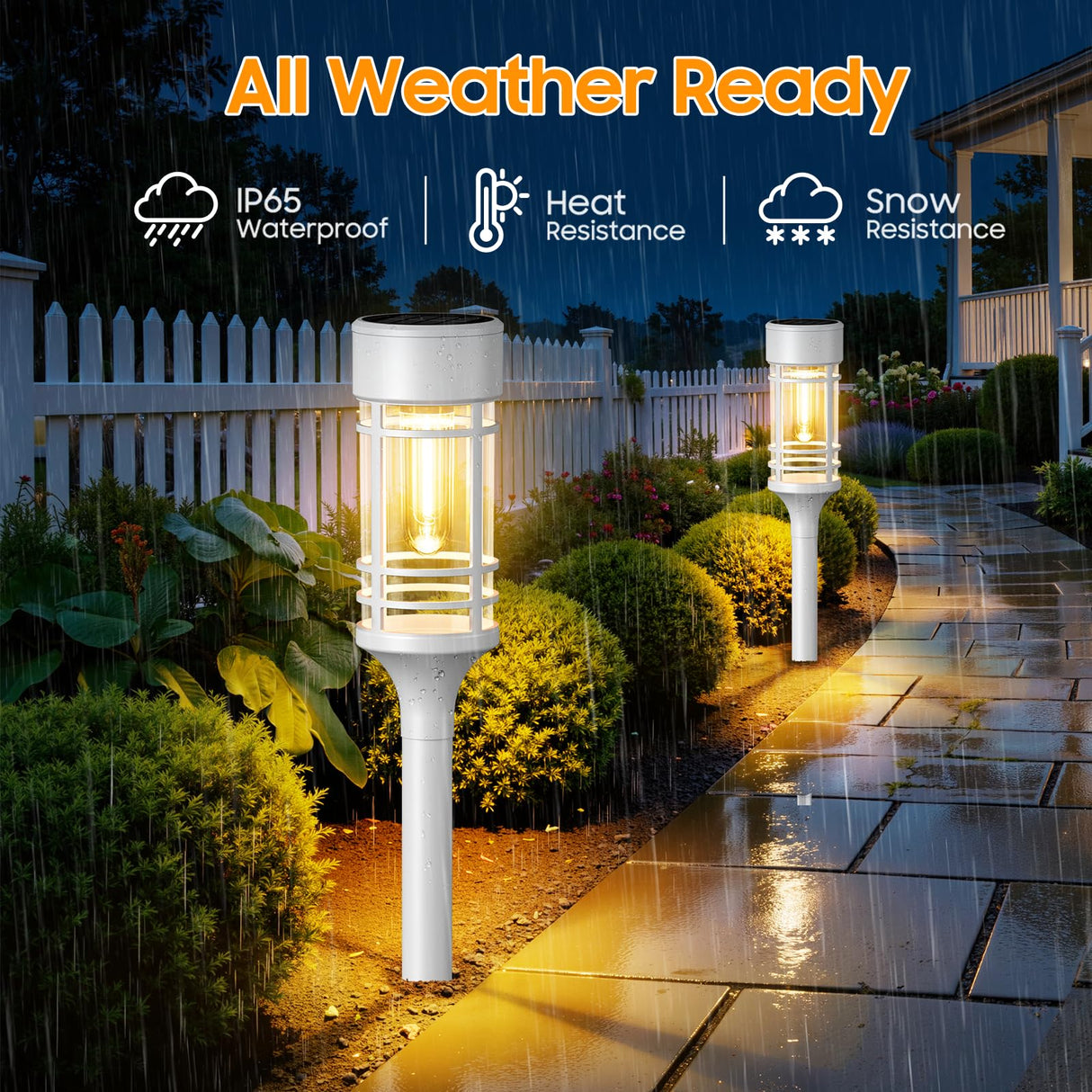 LETMY 6Pack 48 LED Halloween Decorations Outdoor Upgraded Swaying Solar Lights Outdoor, Waterproof Solar Firefly Lights Solar Halloween Lights for Pathway Yard Garden Decorations (Green)