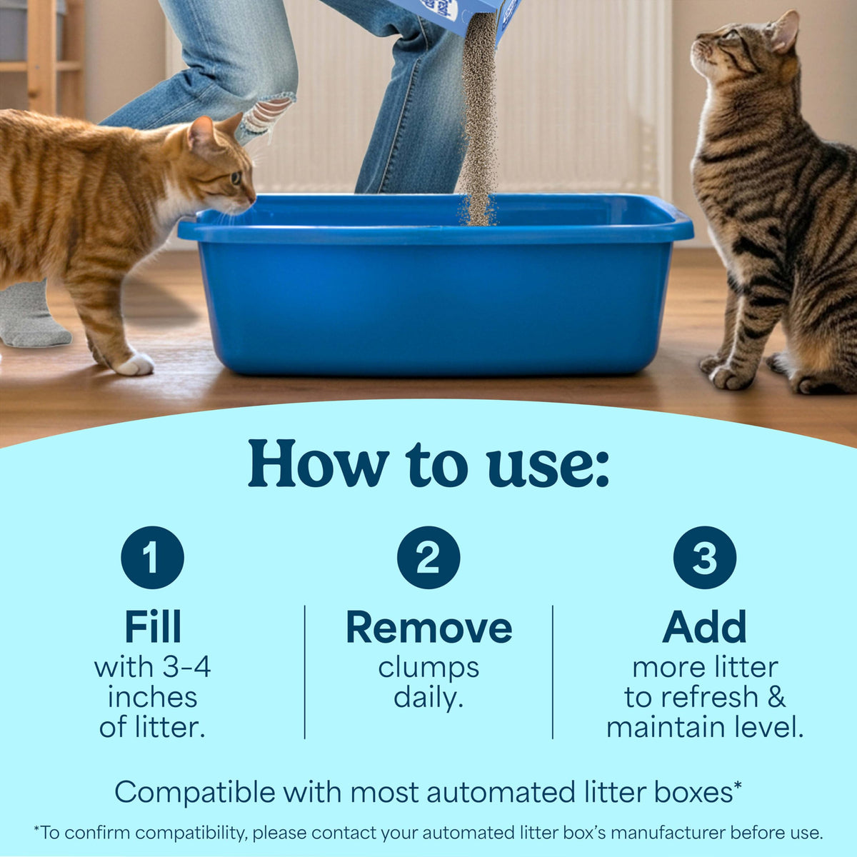 Fresh Step Advanced Odor Shield Multi Cat Clumping Cat Litter, 18.5 lb, 2Pk