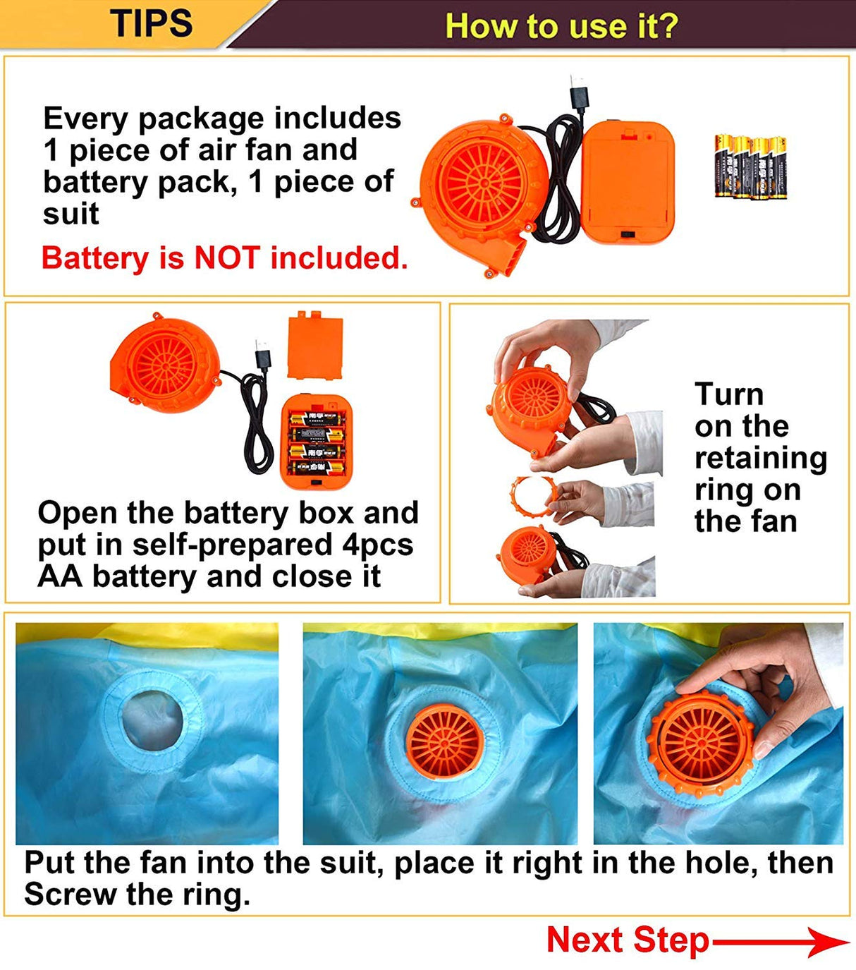 RHYTHMARTS Black Inflatable Costume Full Body Suit Halloween Christmas Costumes Fancy Dress Adult (Black)