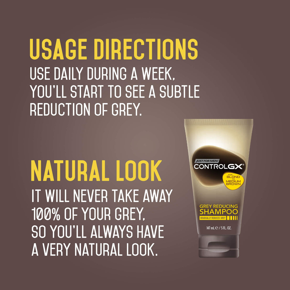 Just for Men Control GX Grey Reducing Shampoo For Lighter Shades