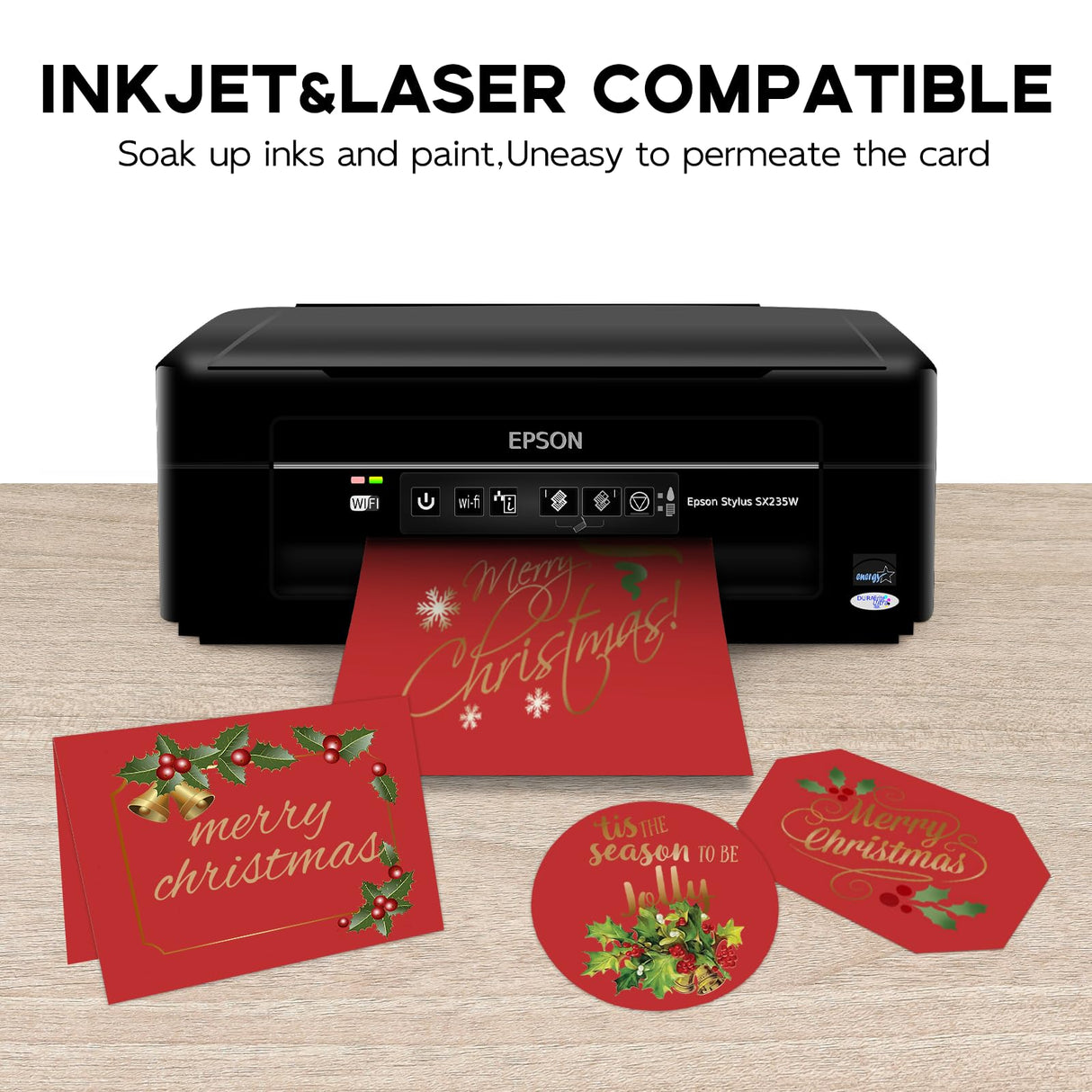 100 Sheets Red Cardstock 8.5 x 11 65lb Printer Paper, Goefun Red Card Stock Paper for Christmas, Invitations, Cards Making and Craft