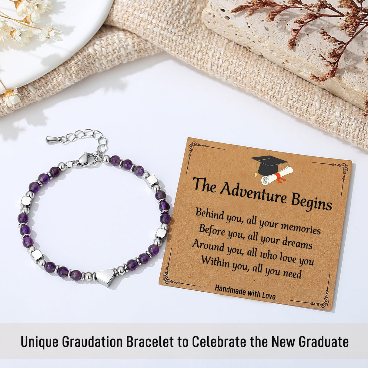 High School Graduation Gift for Her, Graduation Decorations Bracelet