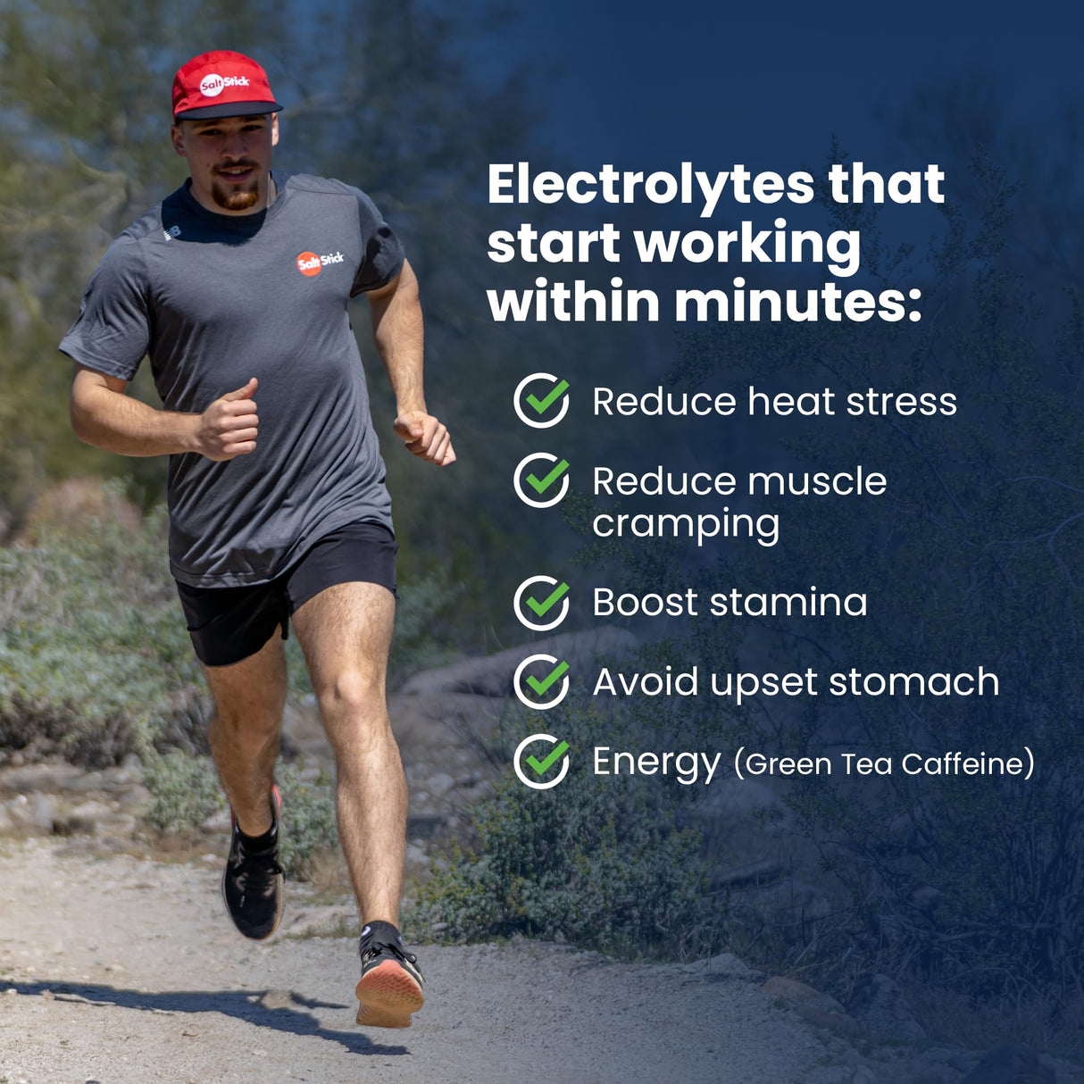 SaltStick Chewable Electrolytes with Caffeine - 60 Tropical Twist Electrolyte Energy Tablets - Just Chew It, Electrolyte Energy Chews for Hydration - 60 Count