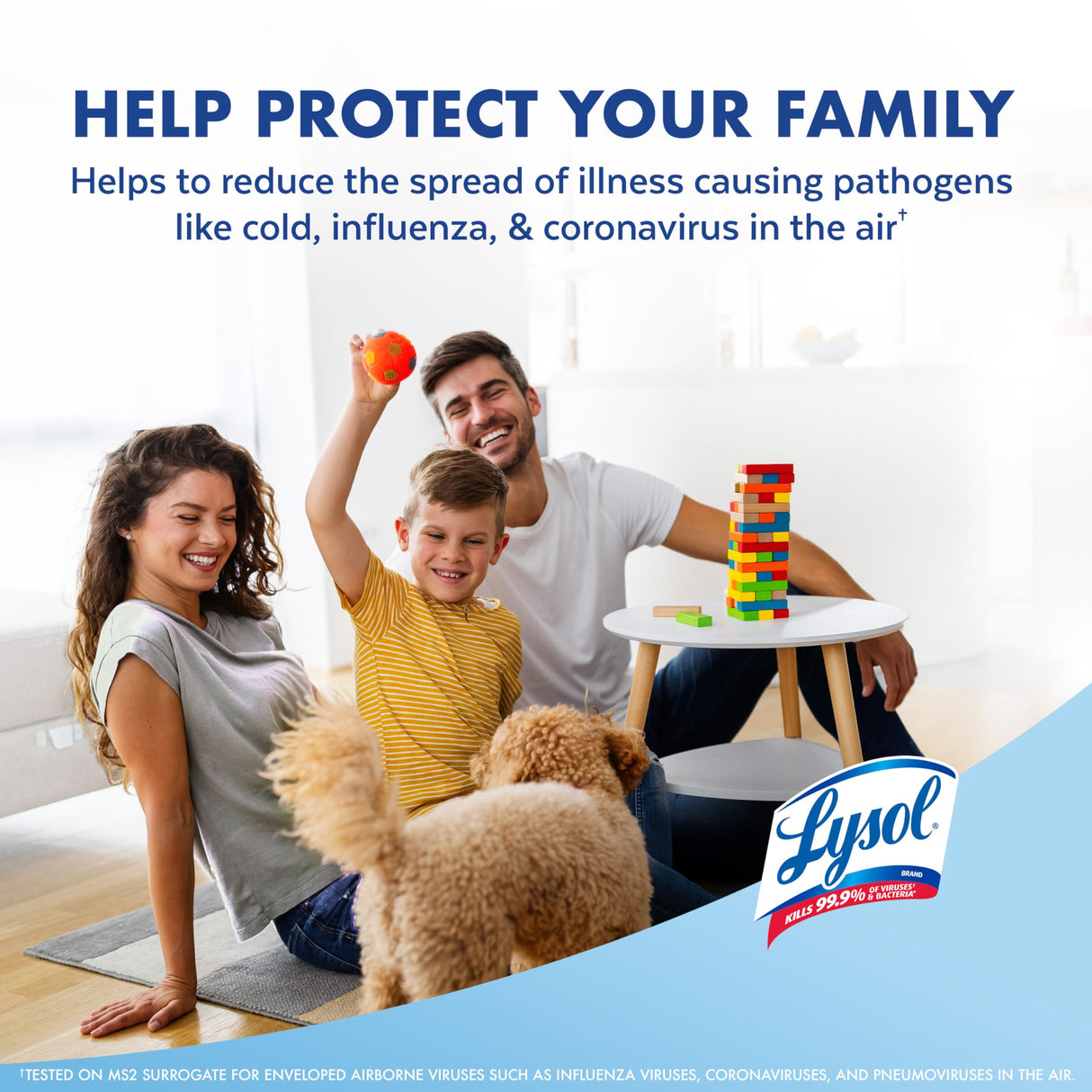 Lysol Air Sanitizer Spray with Odor Eliminator for Home & Office, Sanitizing Spray, Air Freshener Alternative, Cotton Blossom Scent, 10 oz (Pack of 3)