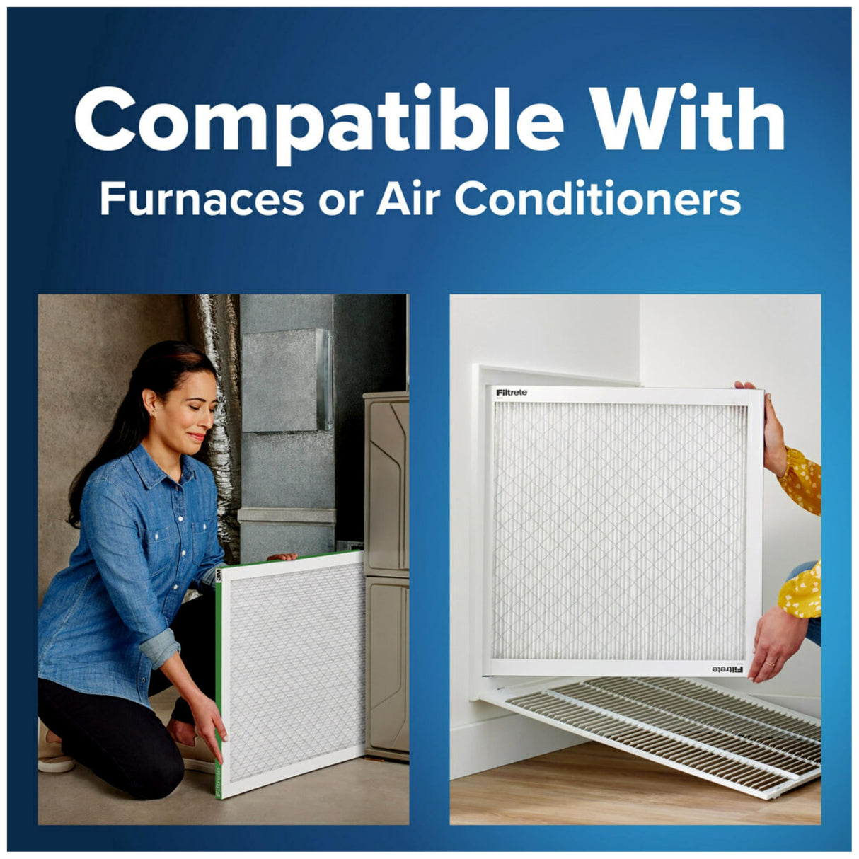 Filtrete 16x25x4 AC Furnace Air Filter, MPR 700, MERV 8, Fits Lennox & Honeywell Device, Capture Dust, Pollen & Pet Dander, Electrostatic Air Cleaning Filter, 2-Pack (Actual Size 15.88x24.56x4.31 in)