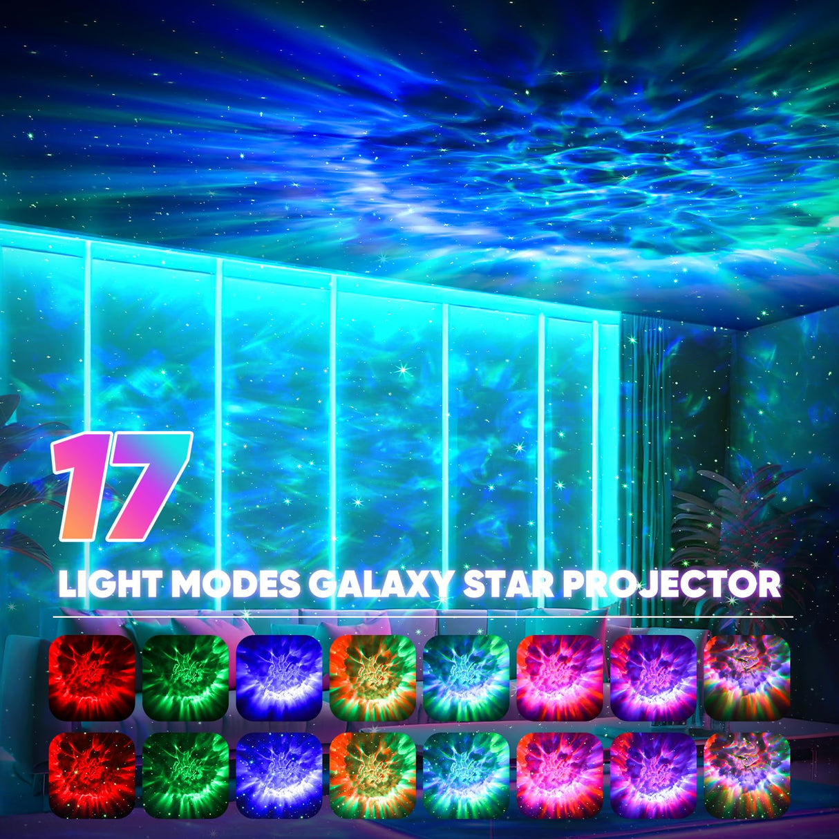 Galaxy Projector, Star Projector Night Light with Timer and Remote for Bedroom, Kids Room Decor, Adjustable Head Angle Nebula Ceiling Lamp, Gifts for Adults, Teens, Christmas, Birthday