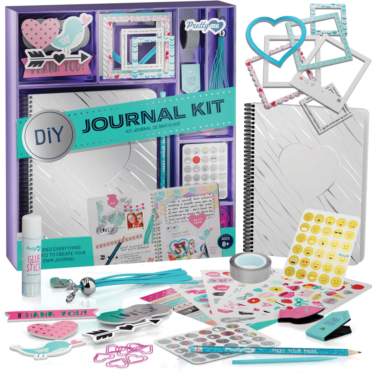 DIY Journal Kit for Girls - Gift for 8-14 Year Old Girl - Crafts for Teen