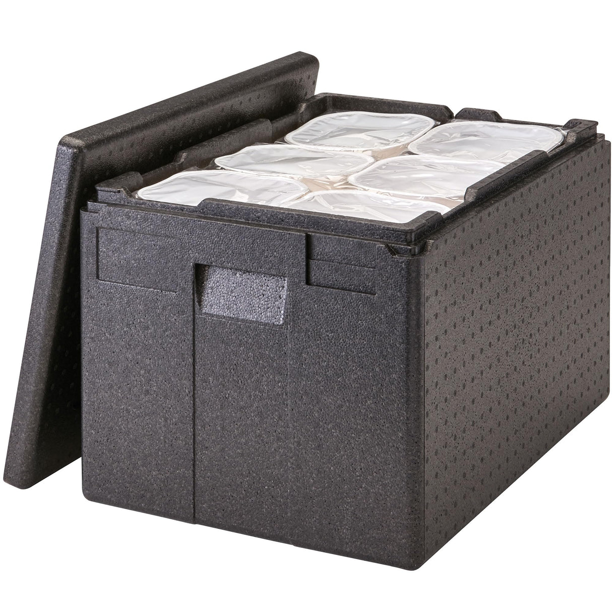 Cambro GoBox Insulated Lightweight Thermal Hot Box and Food Pan Carrier (12 Inch Deep) - Hotbox and Food Warmer for Catering & Transport - Top Load (Black)
