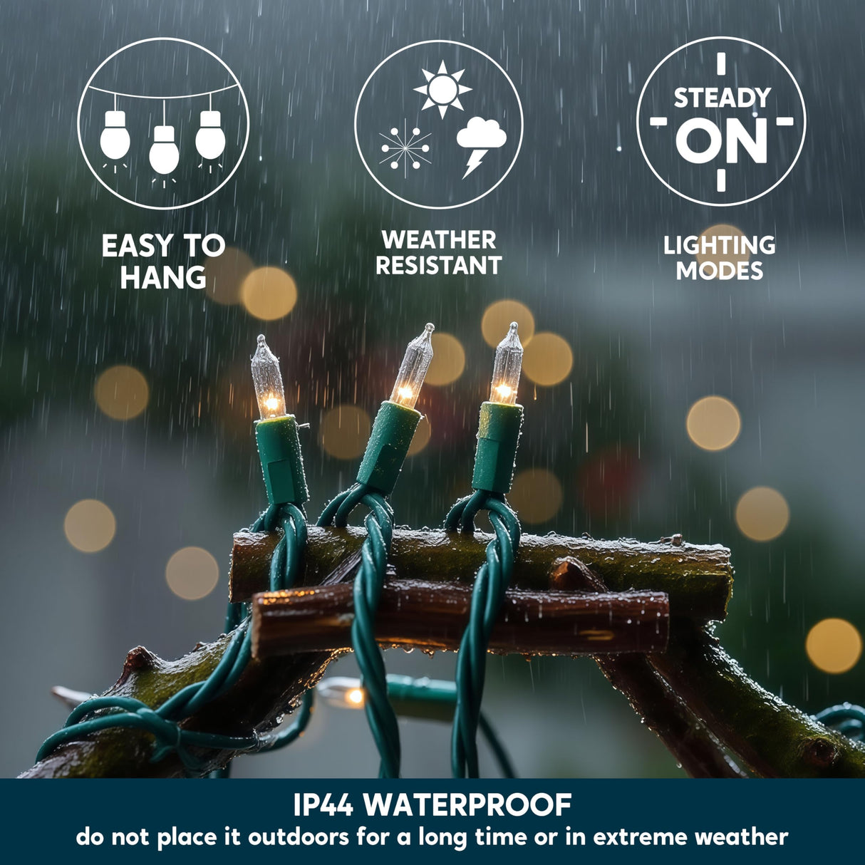 Joiedomi Clear Christmas String Lights Indoor,400(4x100) Mini Warm White Fairy Light,85.6 FT Lighting Decor for Patio Dorm Classroom Bedroom Holiday Wedding Party Garland Birthday Festival,Green Wire