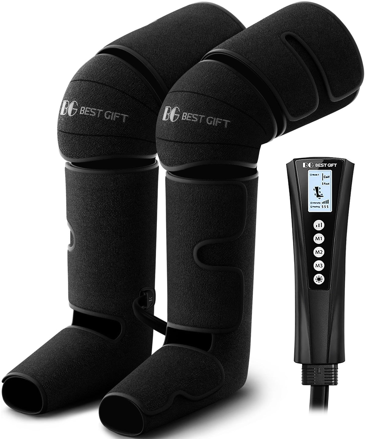 Father's Day Gifts for Dad Men Women Mom, Mother's Day, Christmas, Air Compression Massager with Heat for Foot, Leg, Calf, Thigh, Knee, Helpful for Varicose Veins,Muscle Fatigue, Cramps Swelling Edema