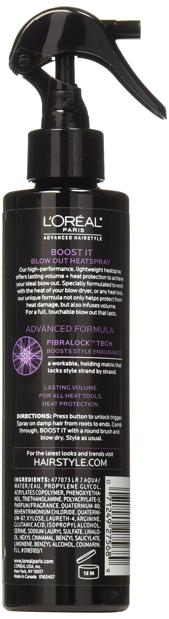L'Oréal Paris Advanced Hairstyle BOOST IT Blow Out Heatspray, 5.7 fl. oz.
