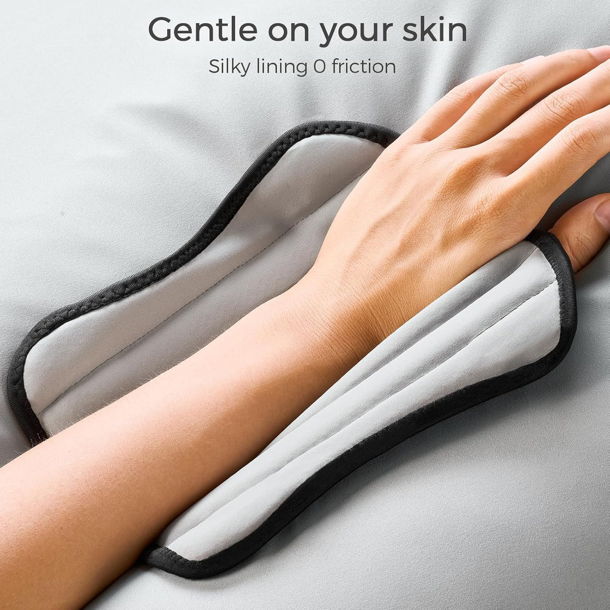 FREETOO Carpal Tunnel Wrist Brace Night Support Fit Left Hand for Work, Pain Relief Wrist Splint for Tendonitis, Arthritis, Sprain, Fit Women and Men, Wrist Immobilizer for Sleeping (XS, Black/Grey)