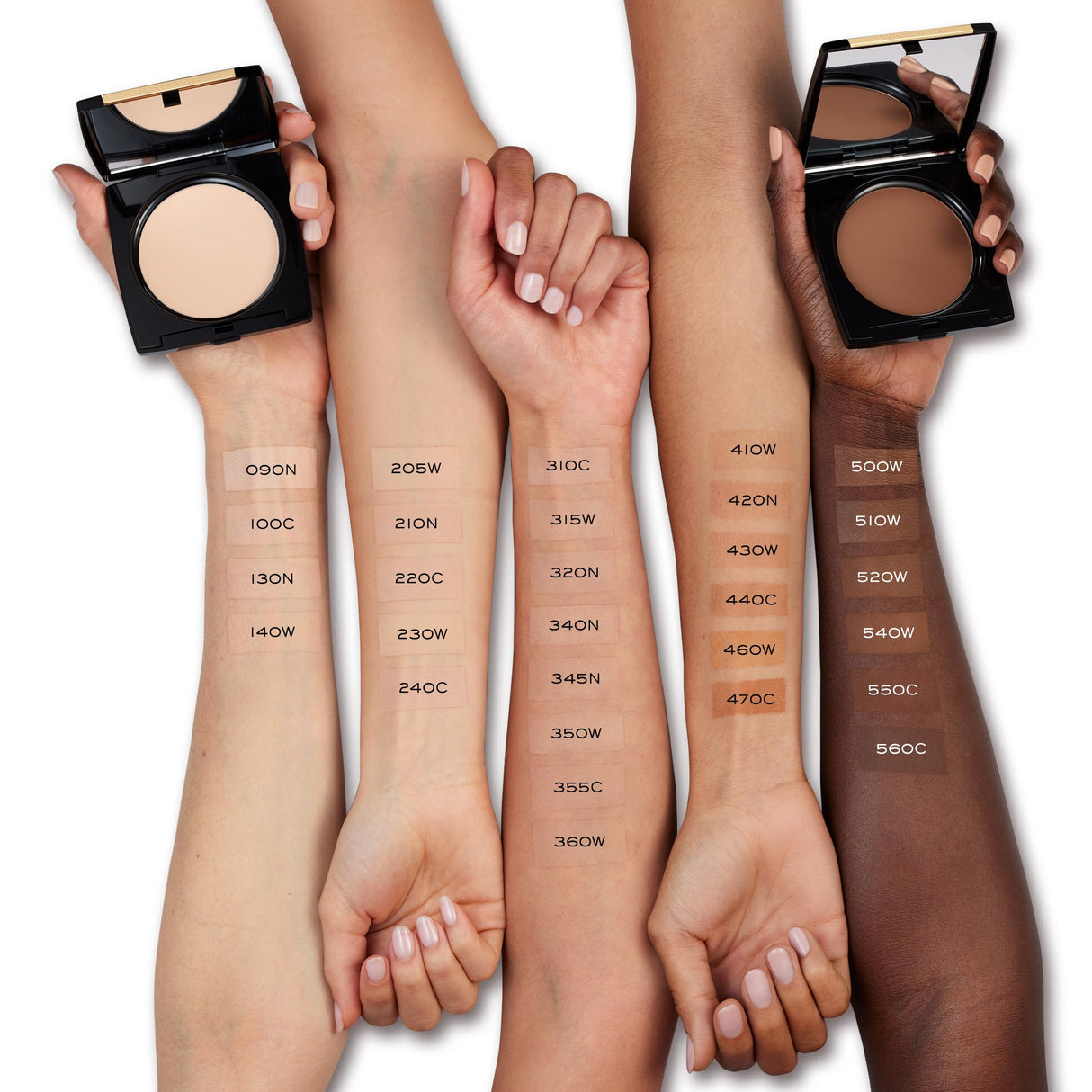 Lancôme Dual Finish Powder Foundation - Buildable Sheer to Full Coverage Foundation - Natural Matte Finish - 350 Bisque Warm