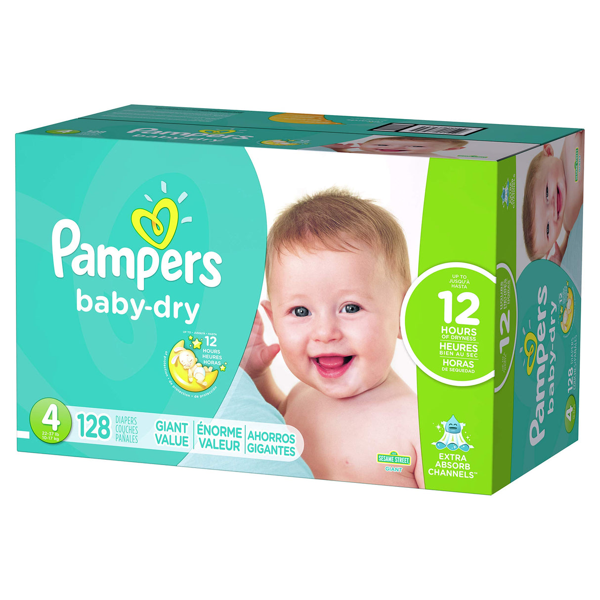 Pampers Diapers - Baby Dry - Size 5, 164 Count, Absorbent Disposable Infant Diaper (Packaging May Vary)