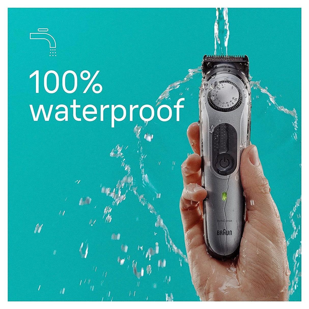 Braun All-in-One Men's Shaving Kit Series 7 7440, 12-in-1 Beard, Face, Nose, Ear Trimmer, Hair Clippers, Body Groomer and Manscaping