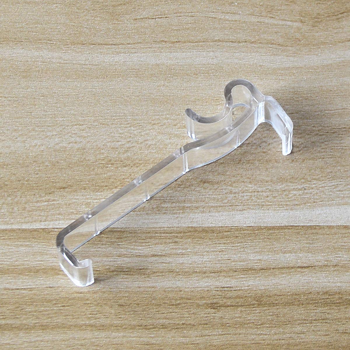 Valance Clips 6pcs 3'' Hidden Clip Clear Plastic for Horizontal Blinds Valance Retainer Holder