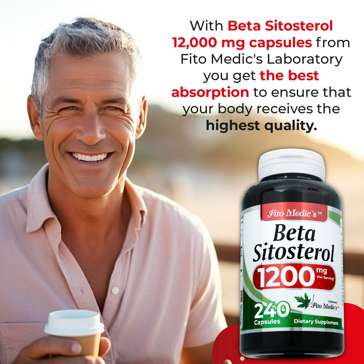 Lab | beta sitosterol| Plant sterols|240 Capsules |1200 mg | beta sitosterol Supplement | Ultra high Absorption.