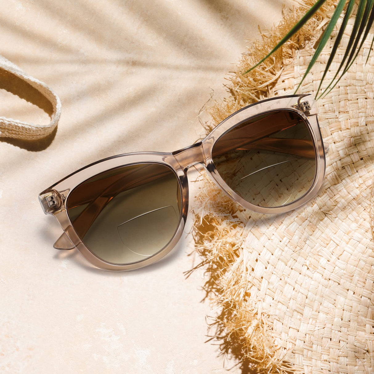 EASY READ Bifocal Reading Sunglasses for Women,Fashion Sun Readers UV400 Protection(Magnification 2.50, Brown)