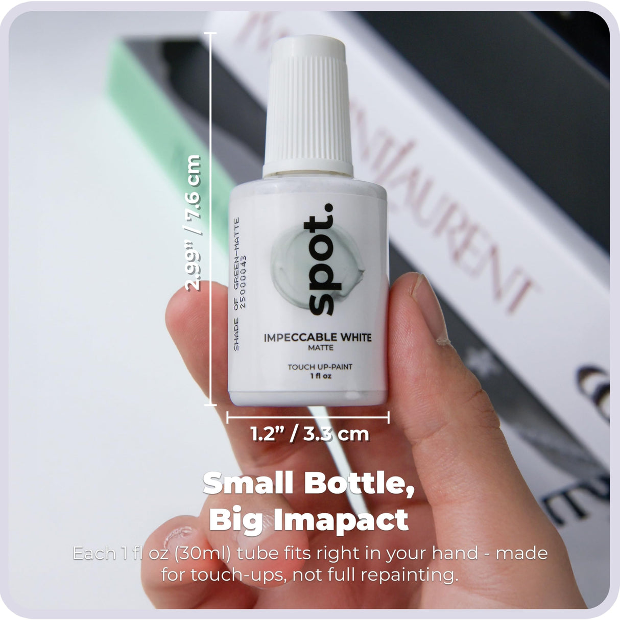 spot. Touch-Up Paint | Matte Finish for Cabinets, Walls, Doors & Furniture | Multi-Tone White Repair Kit | Quick-Dry, Self-Priming, Low-Odor, Eco-Friendly | No-Sanding or Primer Needed | 3 Pack