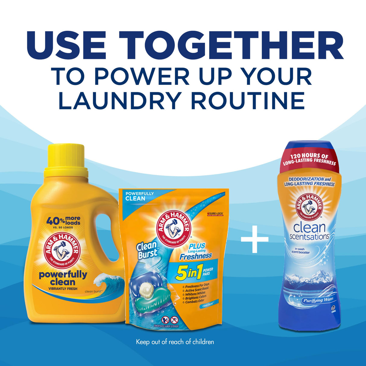 Arm & Hammer Clean Burst, 200 Loads Liquid Laundry Detergent, 200 fl oz