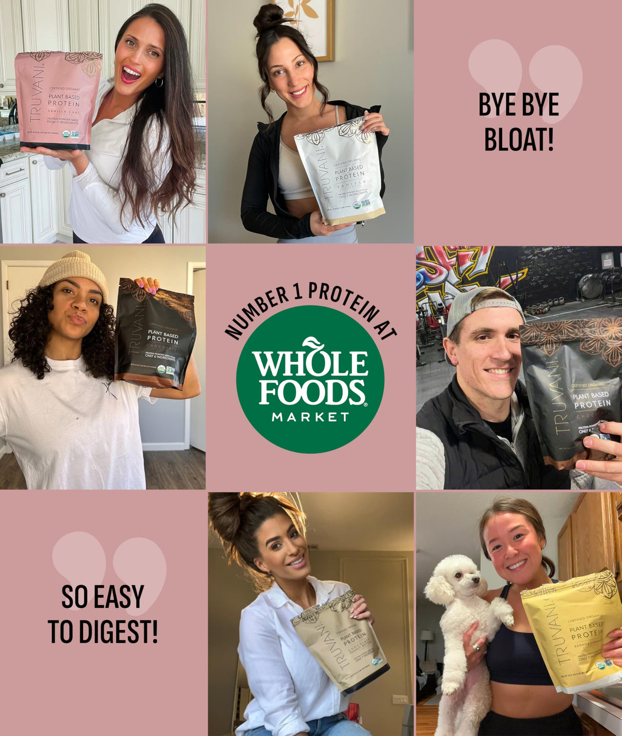 Truvani Vegan Pea Protein Powder | Vanilla Chai | 20g Organic Plant Based Protein | 20 Servings | Keto | Gluten & Dairy Free | Low Carb | No Added Sugar