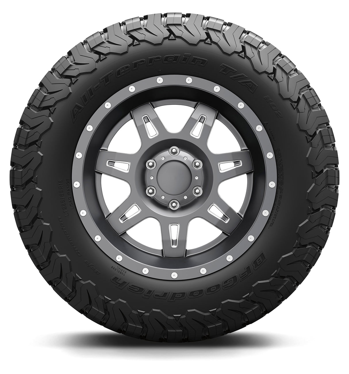 BFGoodrich All Terrain T/A KO2 Radial Car Tire for Light Trucks, SUVs, and Crossovers, LT265/70R17/C 112/109S LRC
