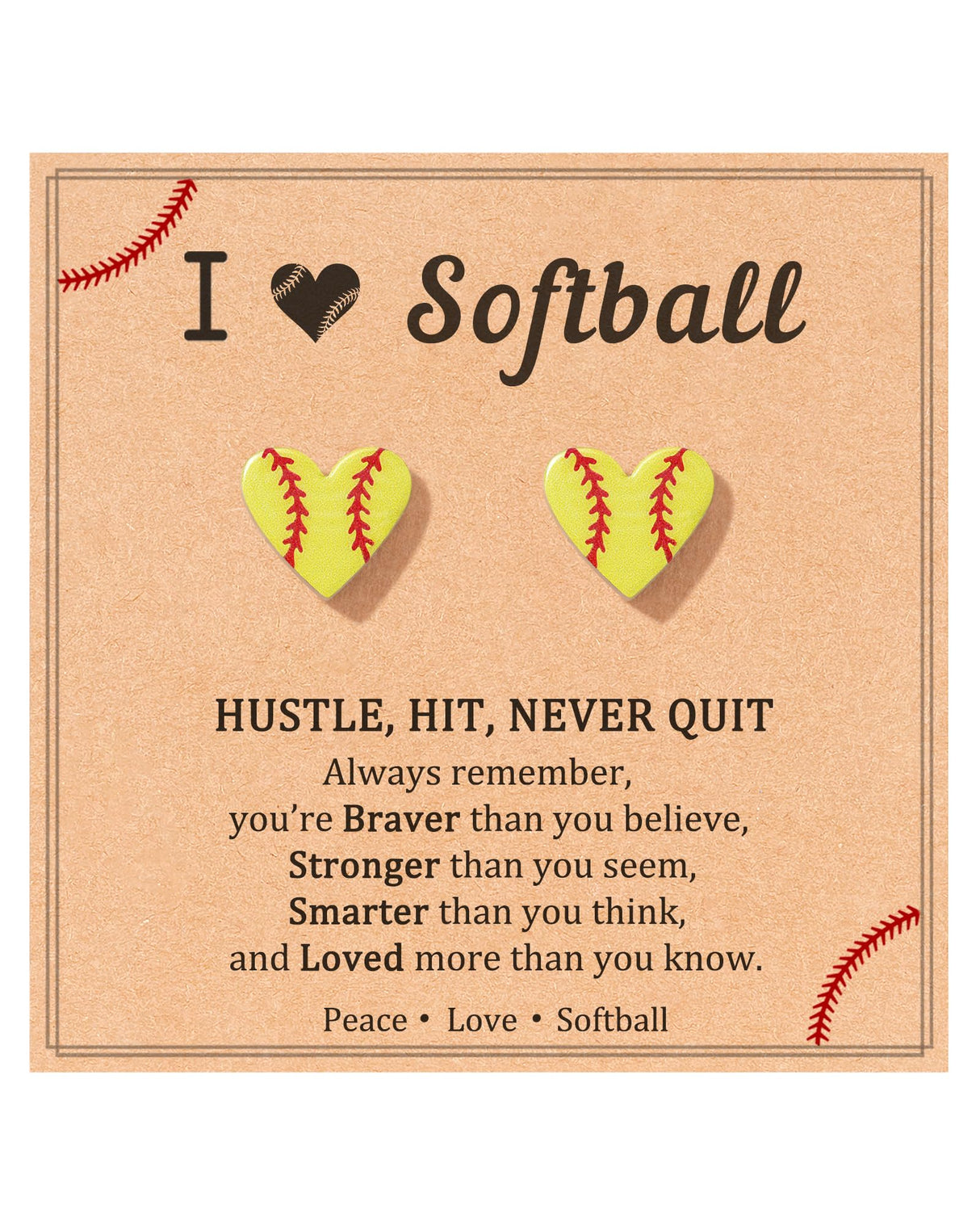 JOGDIAM Softball Earrings Softball Gifts Accessories for Girls