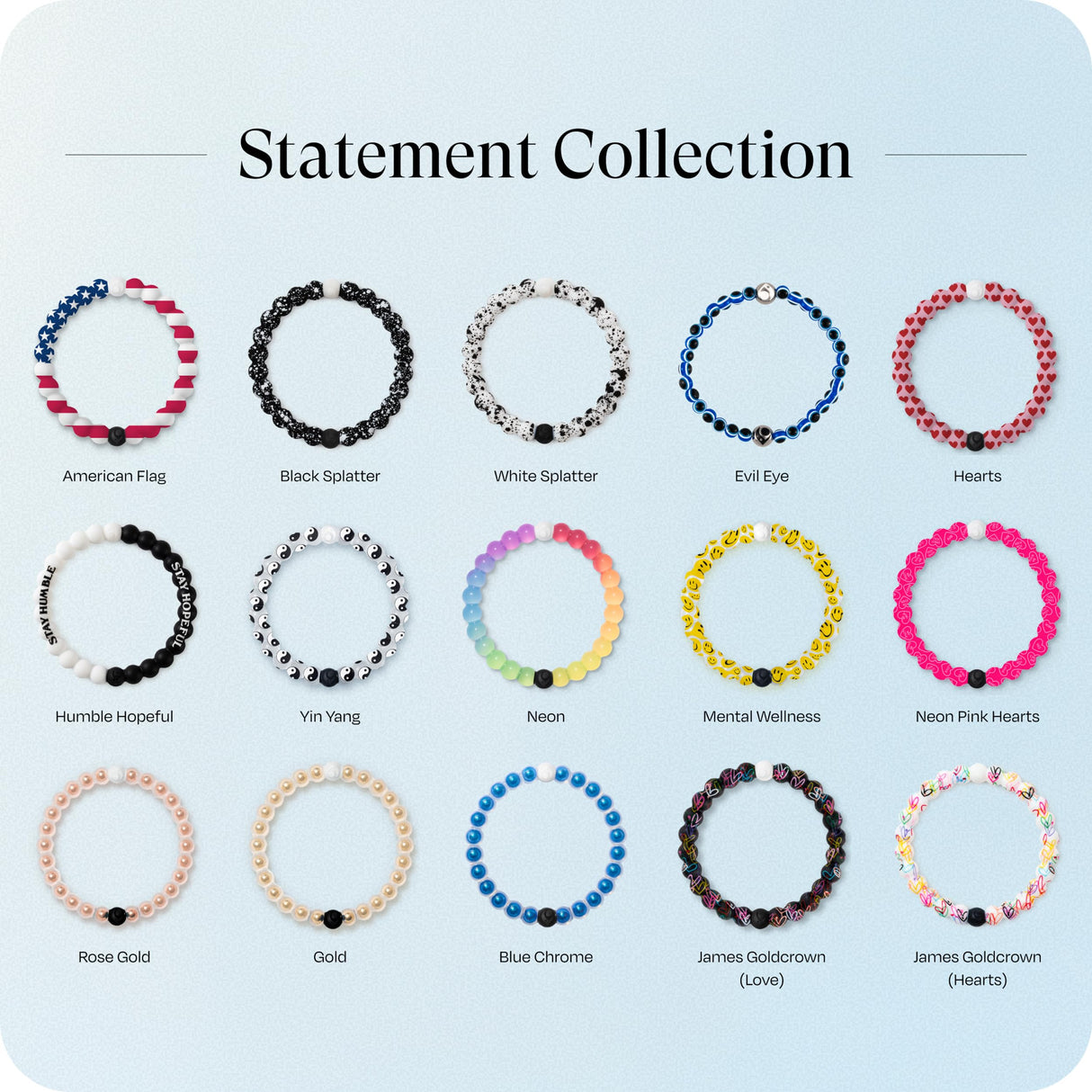 Lokai Silicone Beaded Bracelet for Women & Men (American Flag, Extra Large) - Stylish & Colorful Bead Bracelet Fashion Jewelry - Ring Bangle Slide-On Style Over Wrist for Comfortable Fit