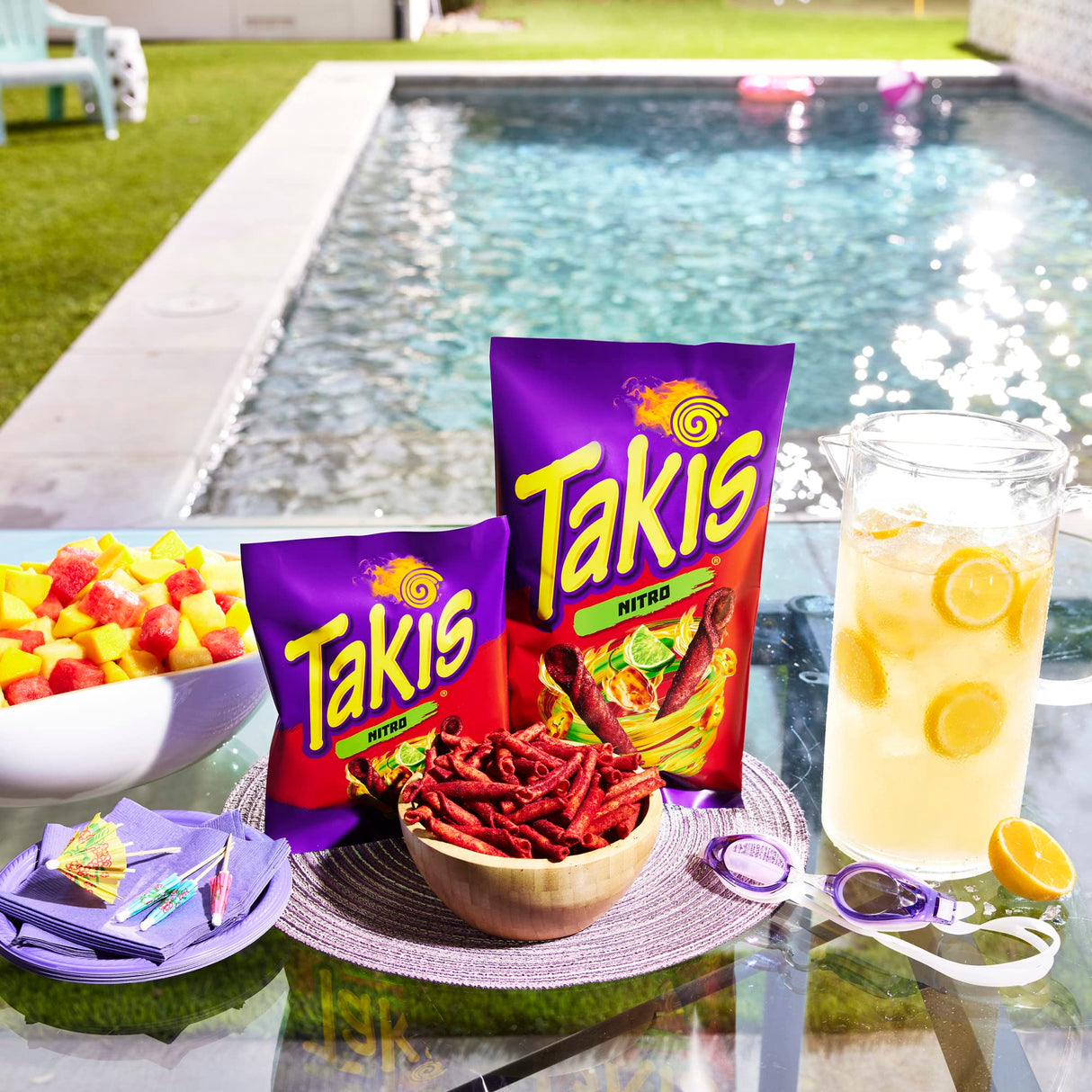 Takis Nitro Rolled Spicy Tortilla Chips, Habanero Lime Flavored Hot Chips, Multipack 6 Individual Bags, 4 Ounces Each
