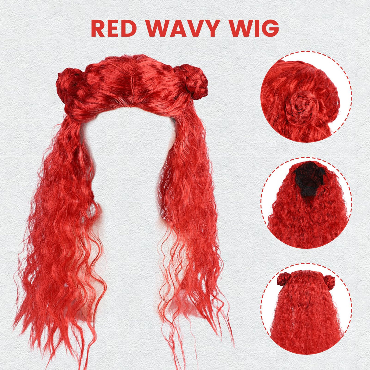 TAMOSKY Rise of Red Costume Girls Kids Halloween Christmas Cosplay Outfits with Red Cosplay Wig Includes Heart Shirt Jacket Pants Set Party Dress up for Kids 4-14Y