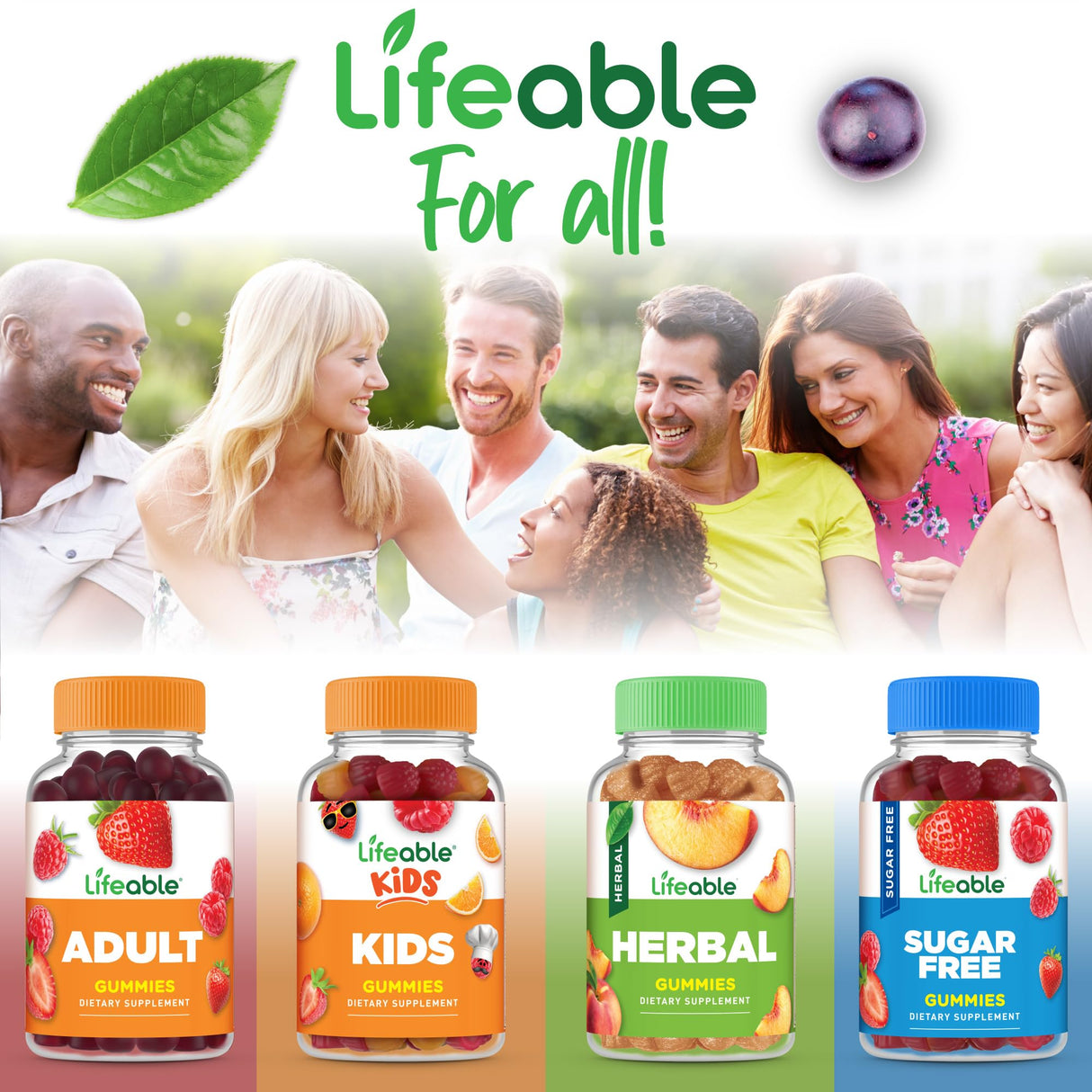 Lifeable Moringa Gummies for Adults | 4000mg Moringa Extract | Great Tasting Moringa Supplement | Antioxidant Superfood for Men Women | 60 Gummies
