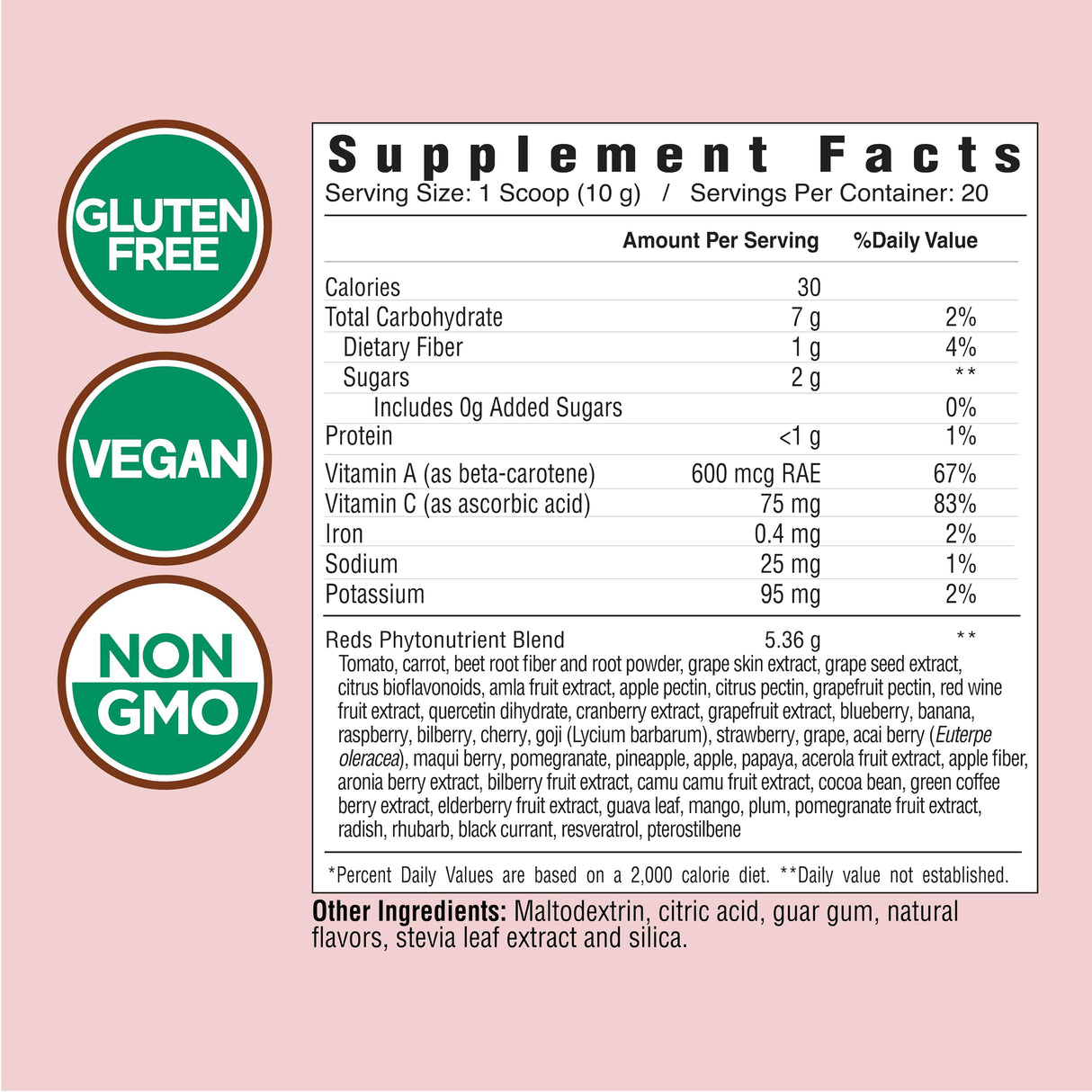 COUNTRY FARMS Super Reds, Energizing Polyphenol Superfood, 48 Super Fruits and Berries, Powerful Antioxidants and Polyphenols, Supports Energy, 20 Servings, Mixed Berry Flavor