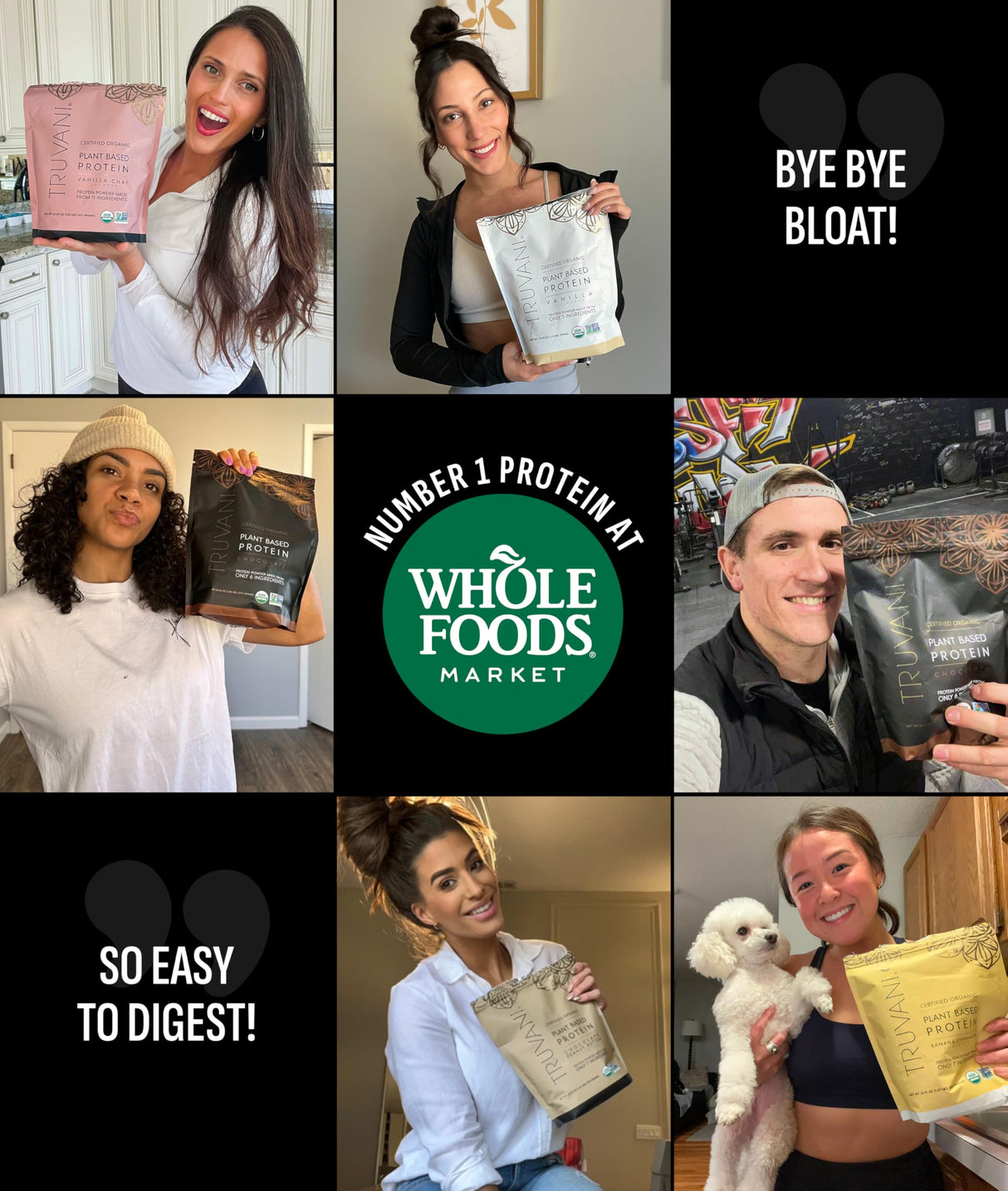 Truvani Vegan Pea Protein Powder | Chocolate | 20g Organic Plant Based Protein | 20 Servings | Keto | Gluten & Dairy Free | Low Carb | No Added Sugar