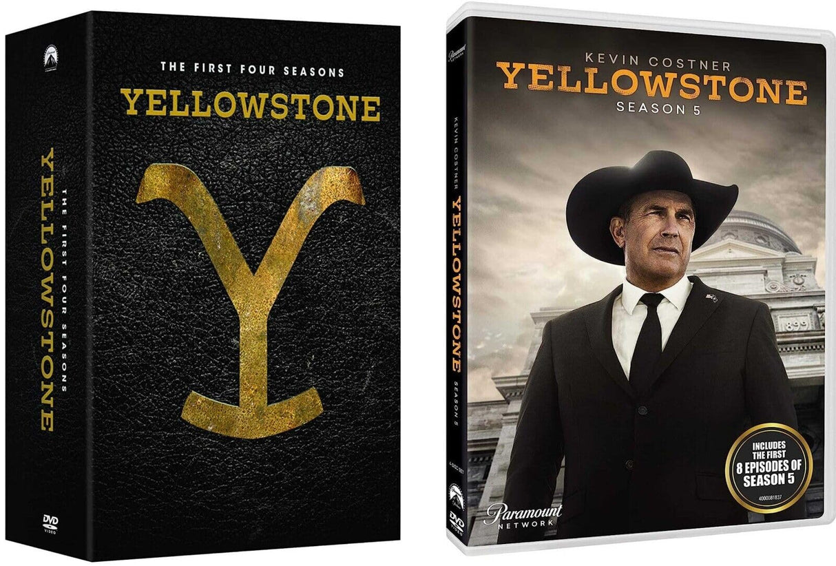 LA Movies Store YELLOWSTONE the Complete Series 1-5 Seasons 1 2 3 4 5 - 1-4 Box Set + Season 5