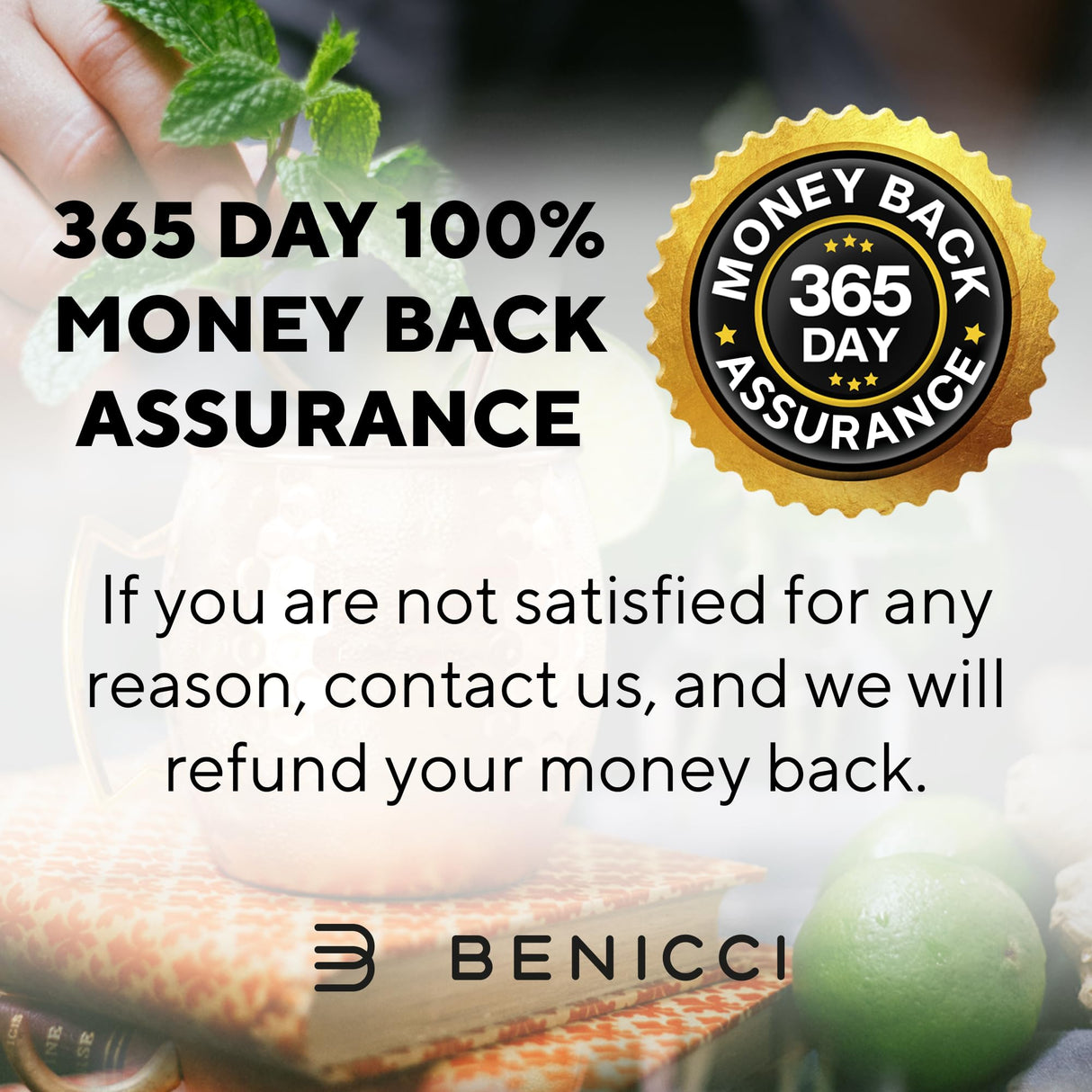 Benicci Moscow Mule Copper Mugs - Set of 4-100% HANDCRAFTED - Food Safe Pure Solid Copper Mugs - 16 oz Christmas Gift Set with Premium Quality Cocktail Straws and Jigger!