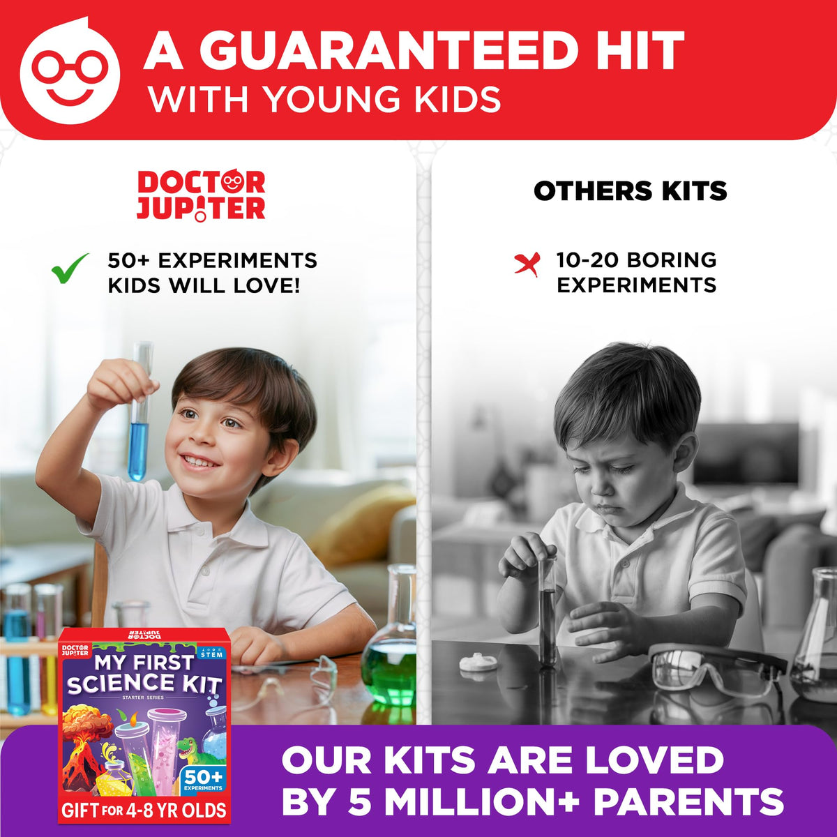 Doctor Jupiter My First Science Experiments Kit for Kids Ages 4+