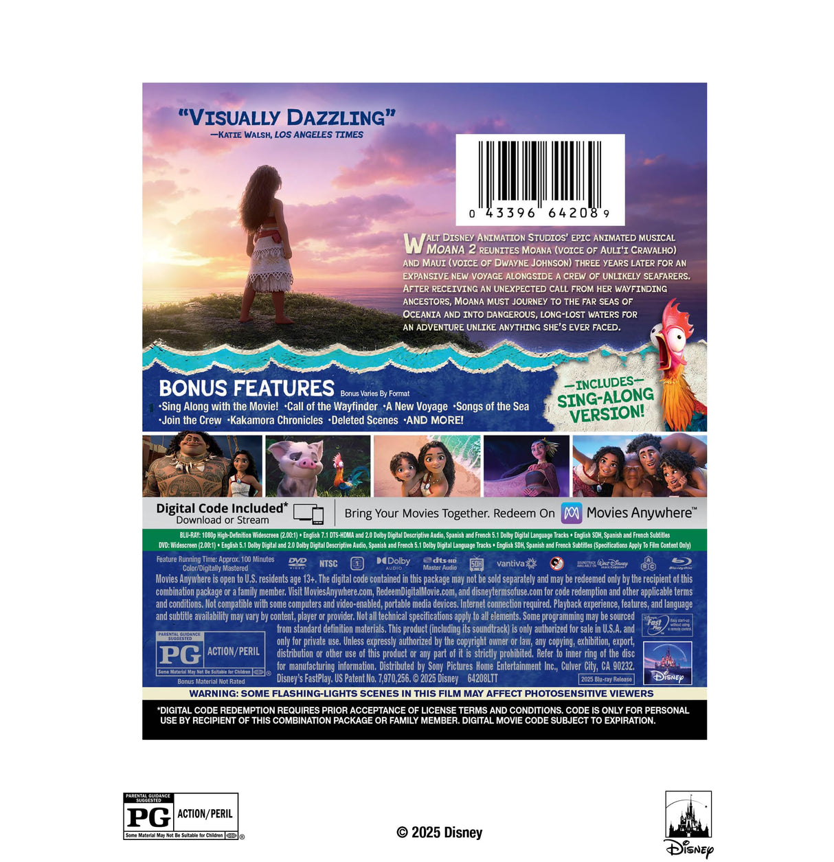 Moana 2 - Blu-ray + DVD + Digital