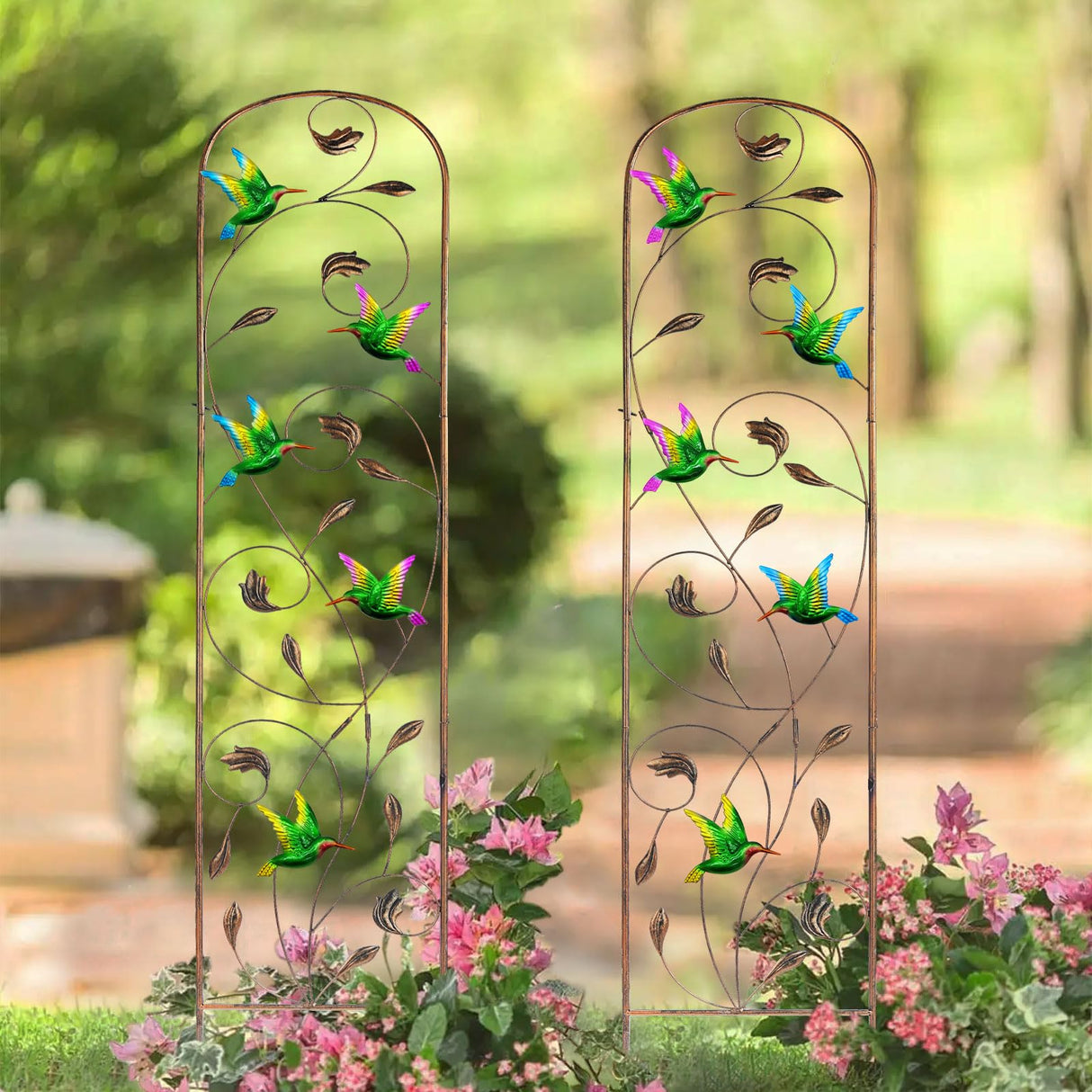 2 Pack Metal Garden Trellis for Climbing Plants